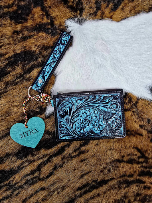 Pride of Prickly Pears Credit Card Holder In Turquoise