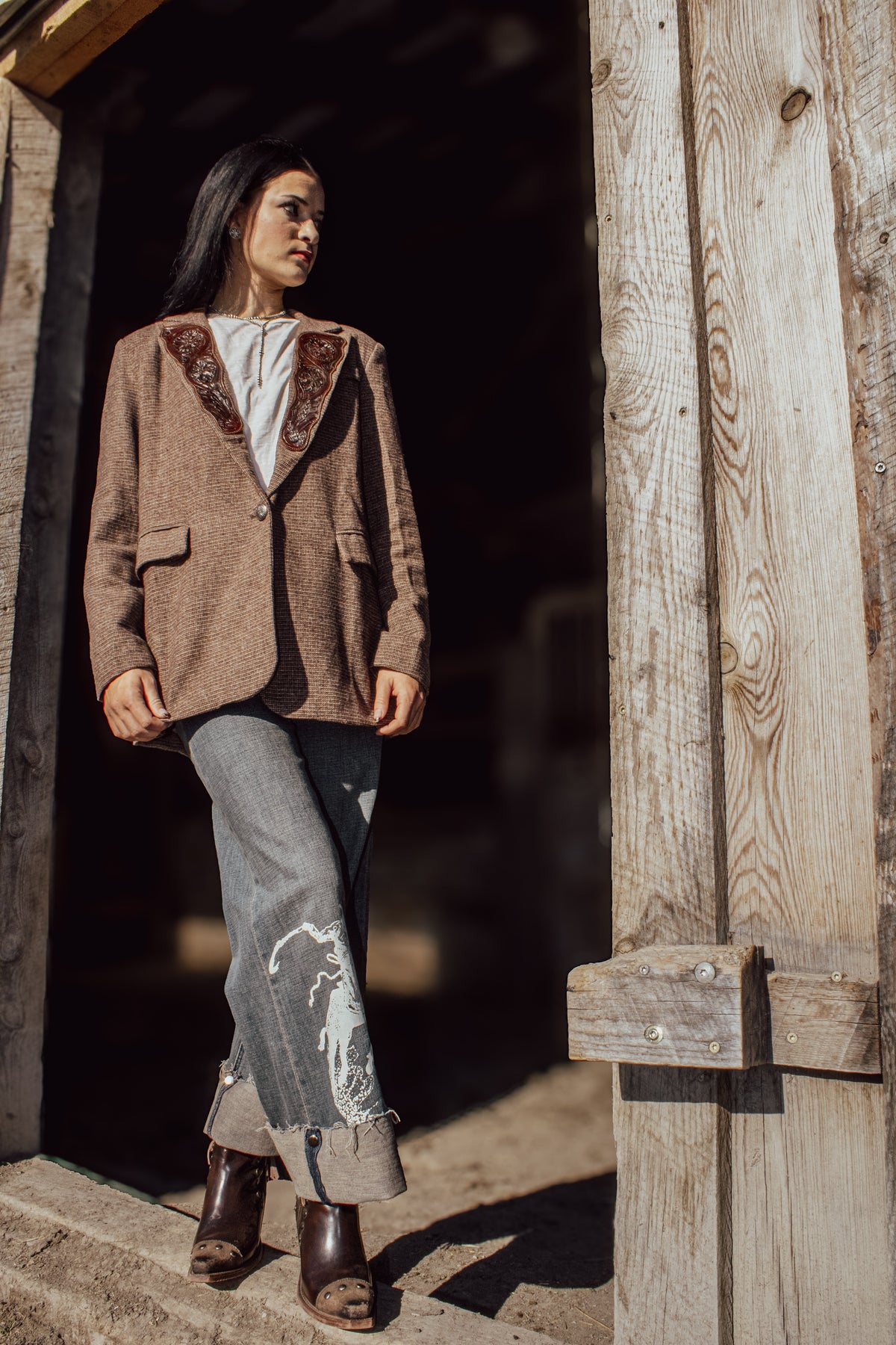 Ranch Bronc Cuffed Cropped Jeans