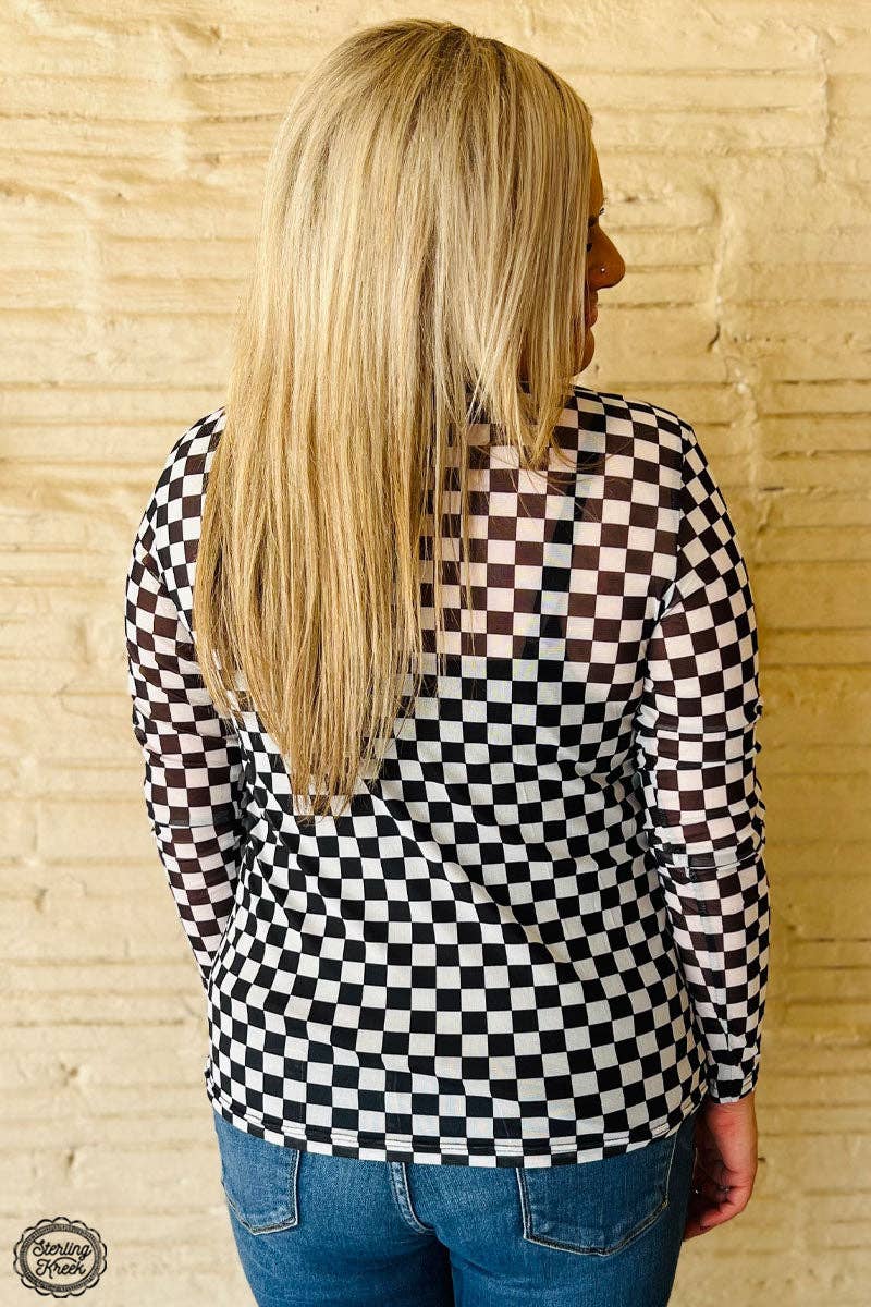 Round The Track Mesh Top: 2X