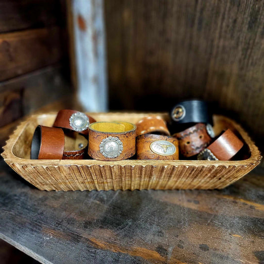 Leather Cuffs by Painted Pony Designs