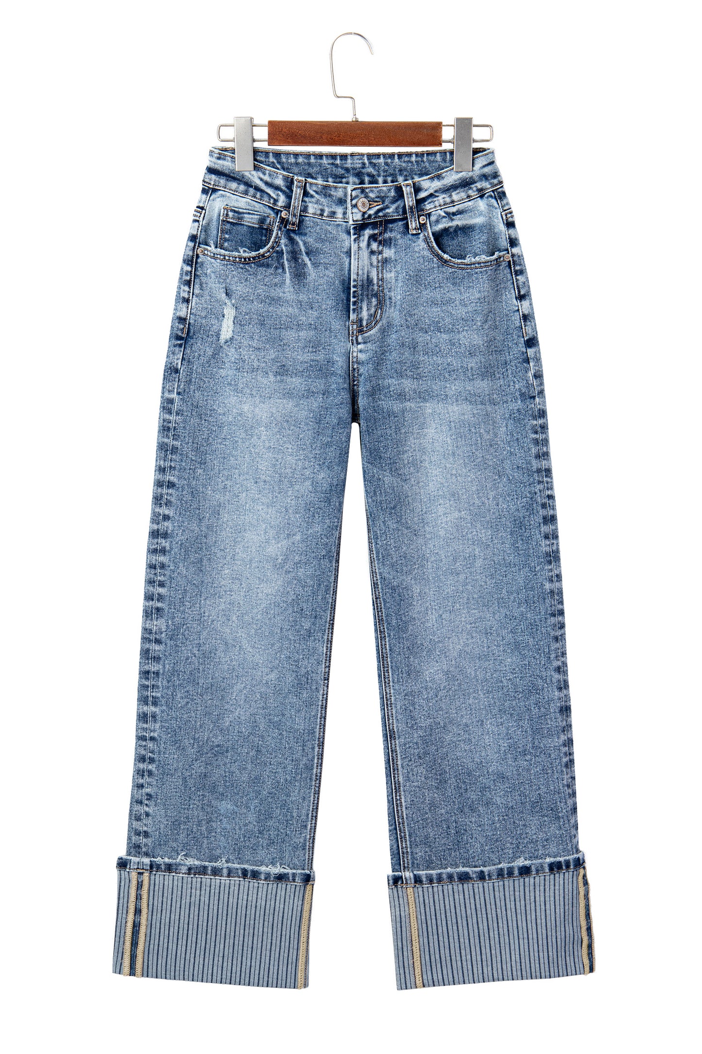 Ashleigh Blue Cuffed Straight Jeans