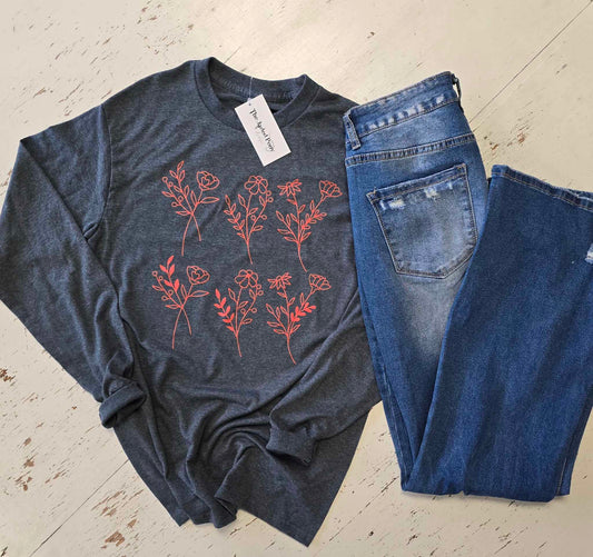 Long Sleeve Wildflowers Tee