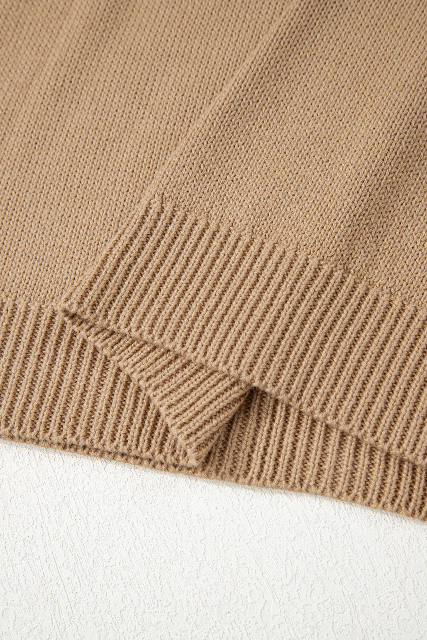 Pale Khaki Exposed Seam Oversize Sweater Mini Dress 🤎✨