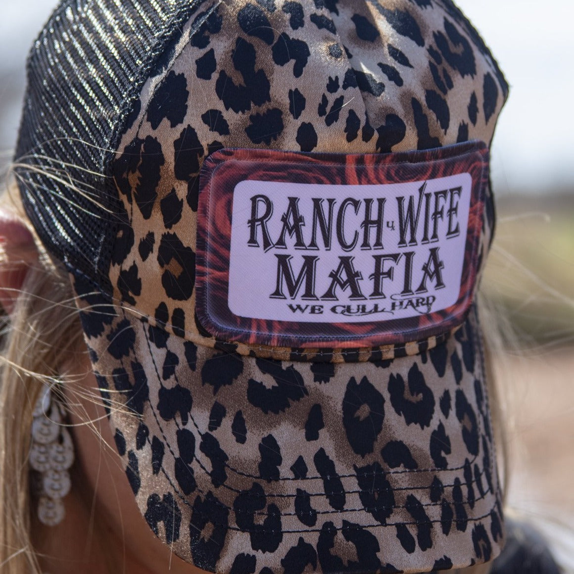 Ranch Wife Mafia Cap 🖤🤠 B & W or Leopard Print