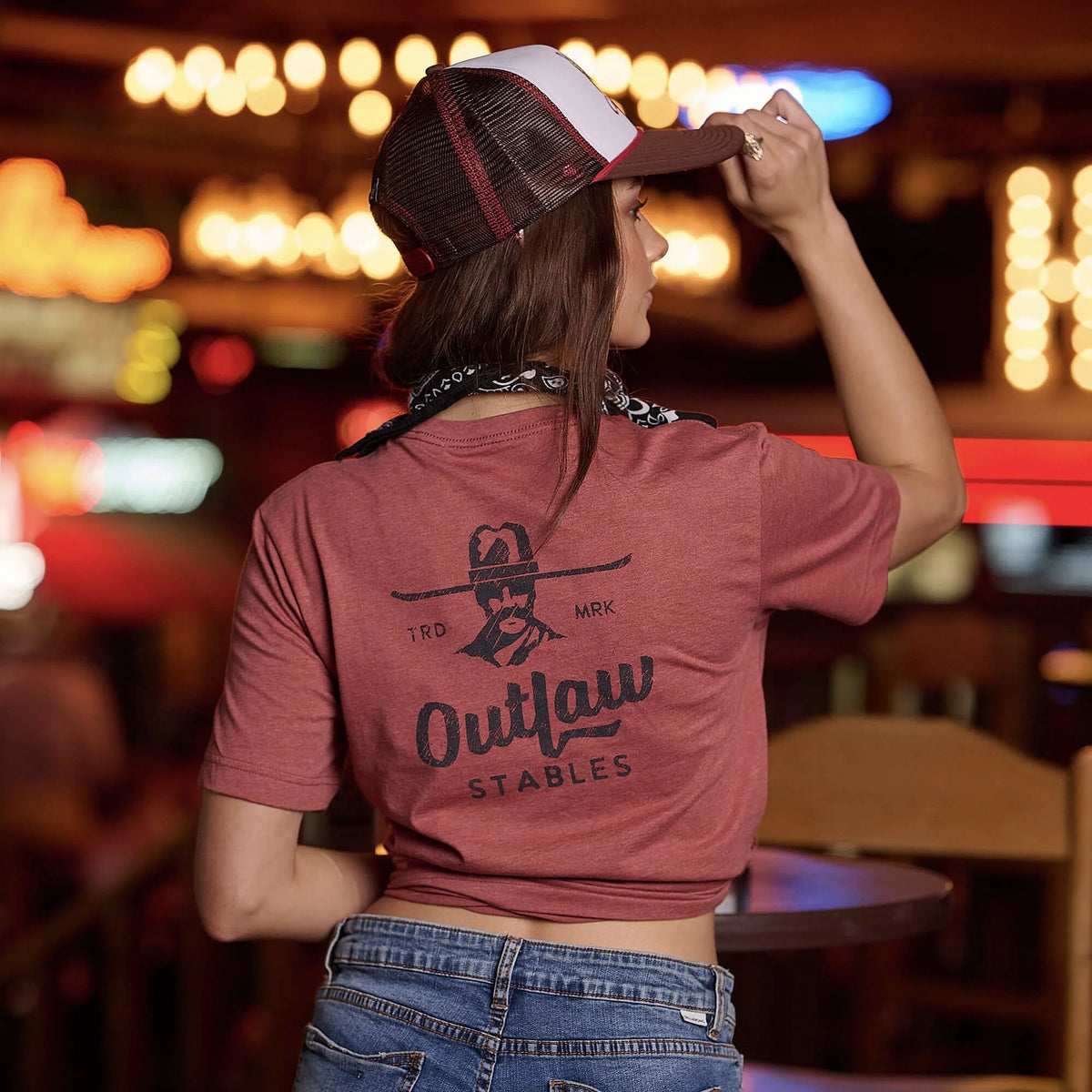 Outlaw Stables Western Graphic T-Shirt | Sā2XL