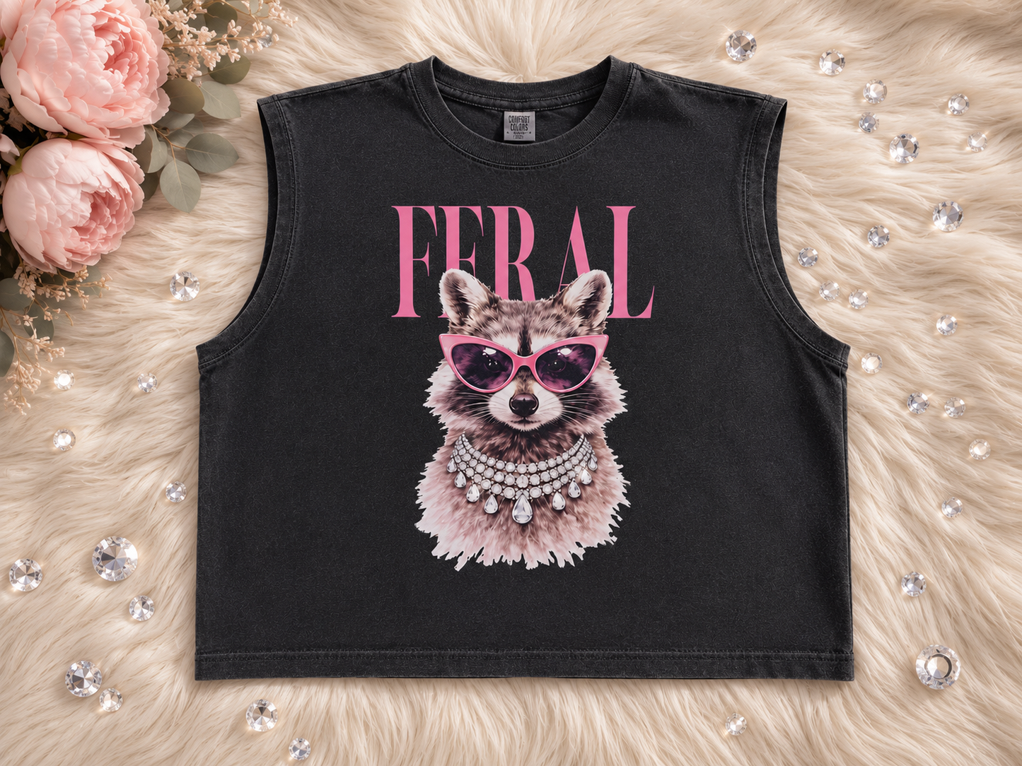 🦝 FERAL Muscle Tee 🩷