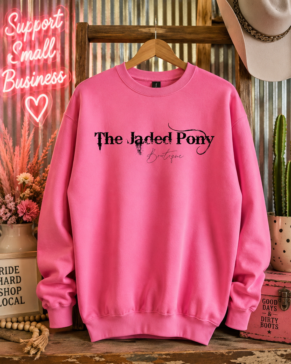 π Pink Lemonade Jaded Pony Signature Crewneck π