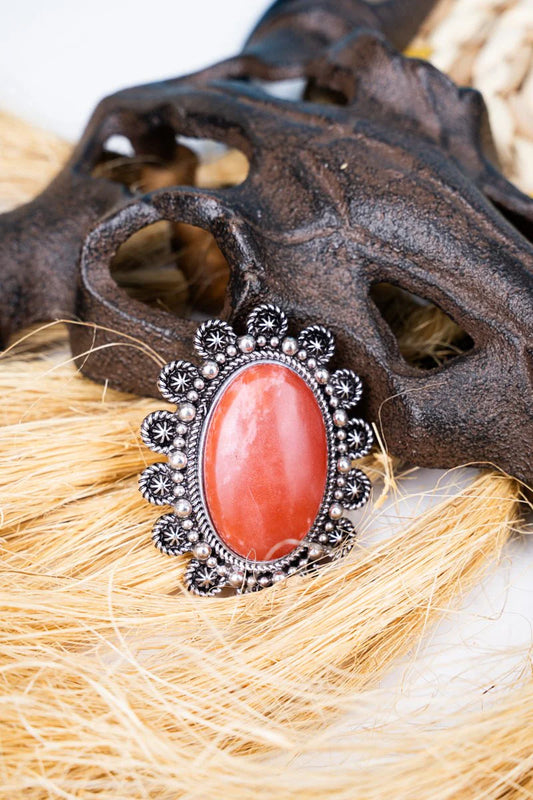 Orange Mirror Lake Ring