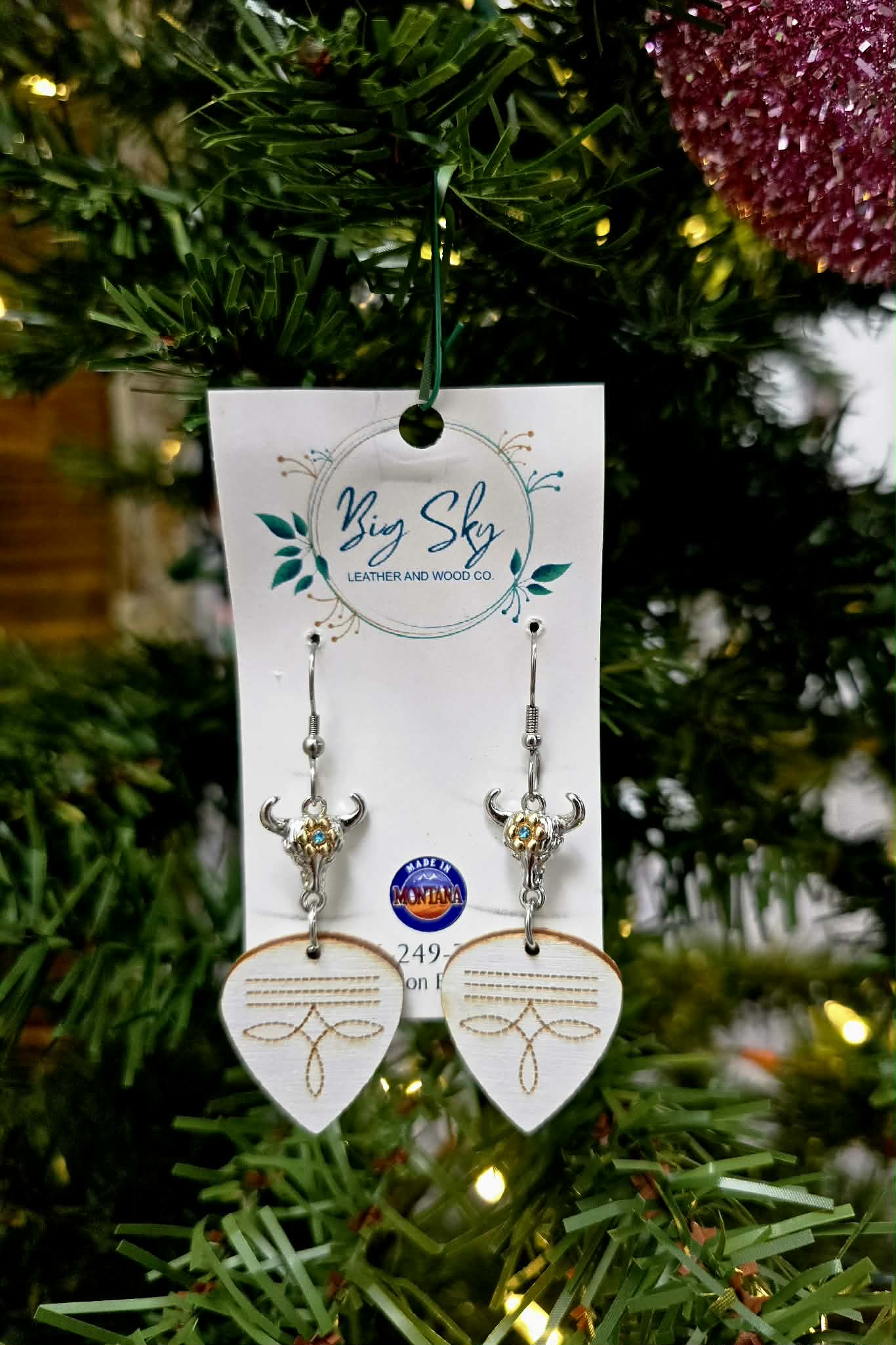 Big Sky Leather &amp; Wood Co. Earrings