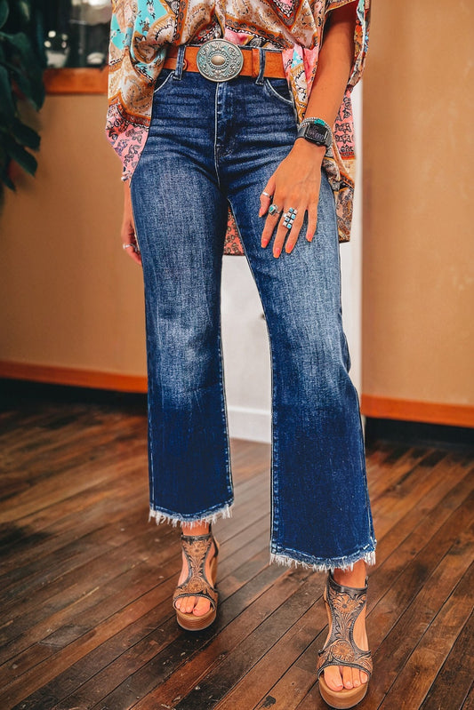 Mineral Wash Flare Jeans