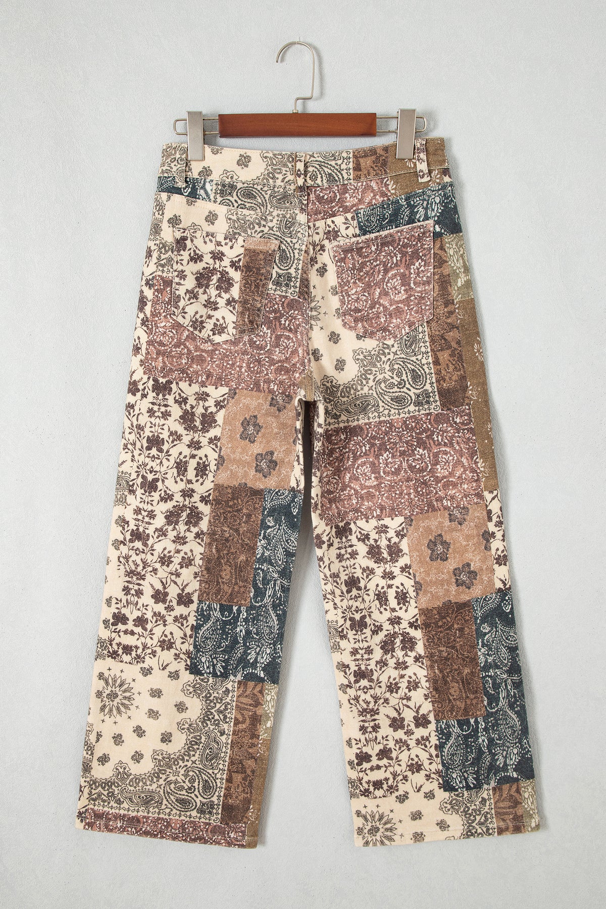 Western Print Wide-Leg Jeans — 2 Prints