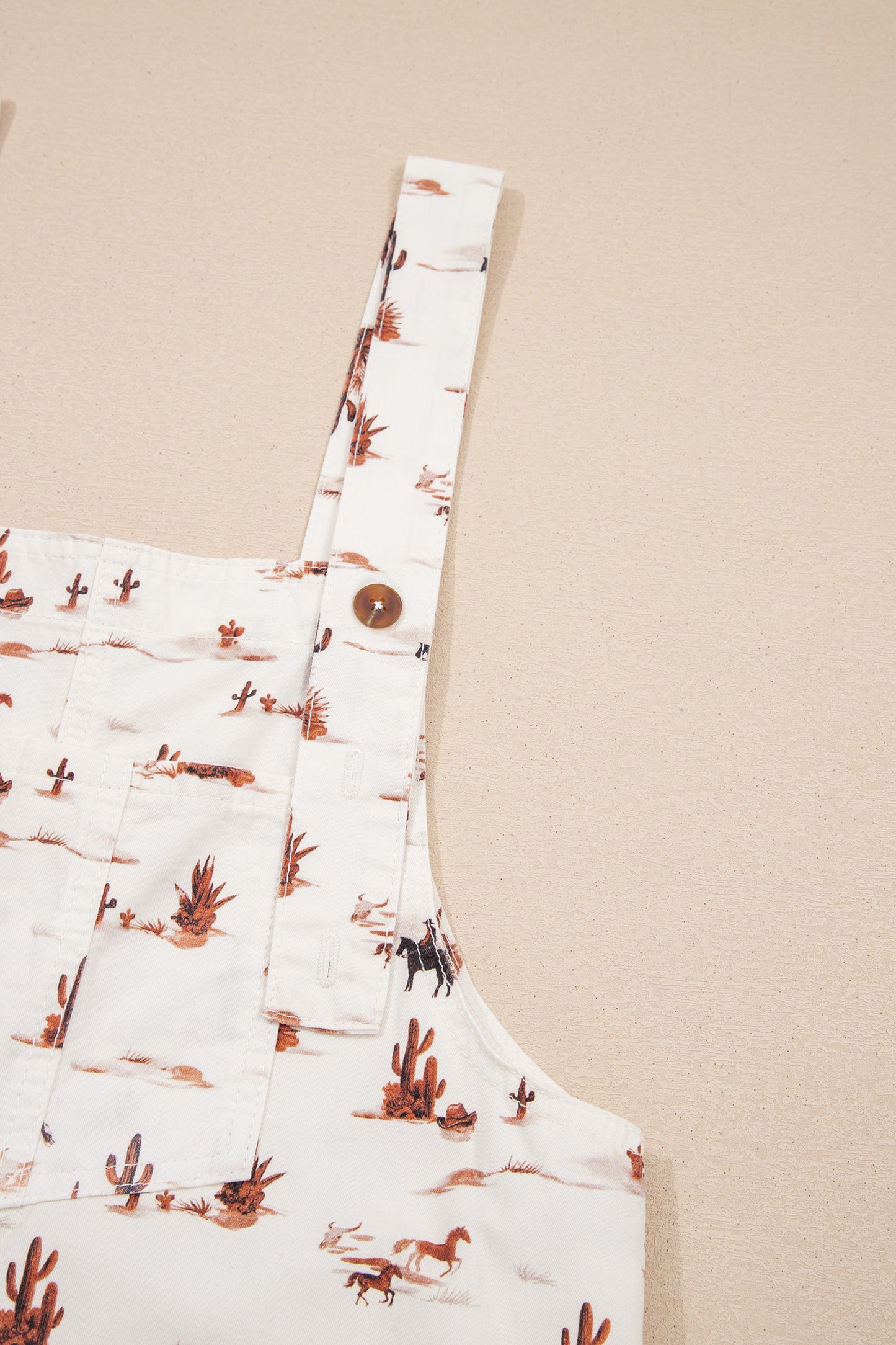 Free Rein Western Printed Jumpsuit – Relaxed Fit Cotton Dungarees