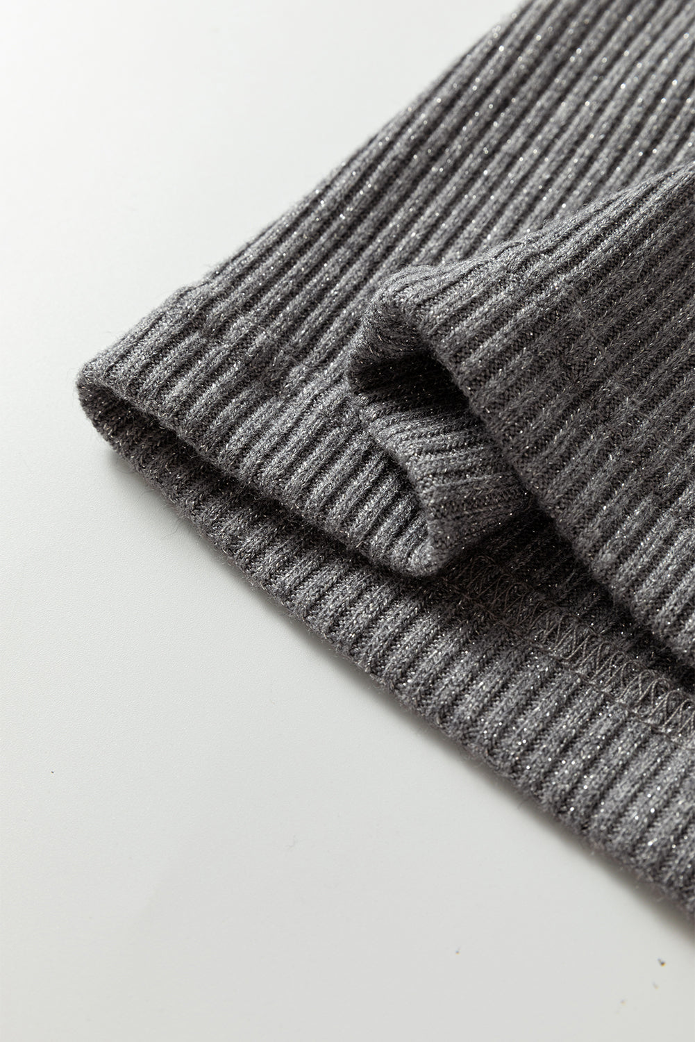 Ribbed Knit Button Down Slim Cardigan