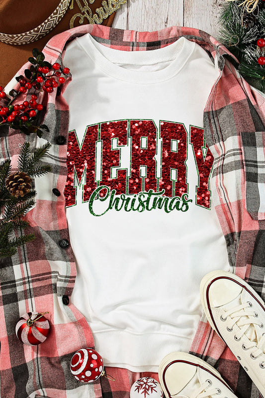 ❤️ MERRY Christmas Sequin Crewneck Sweatshirt