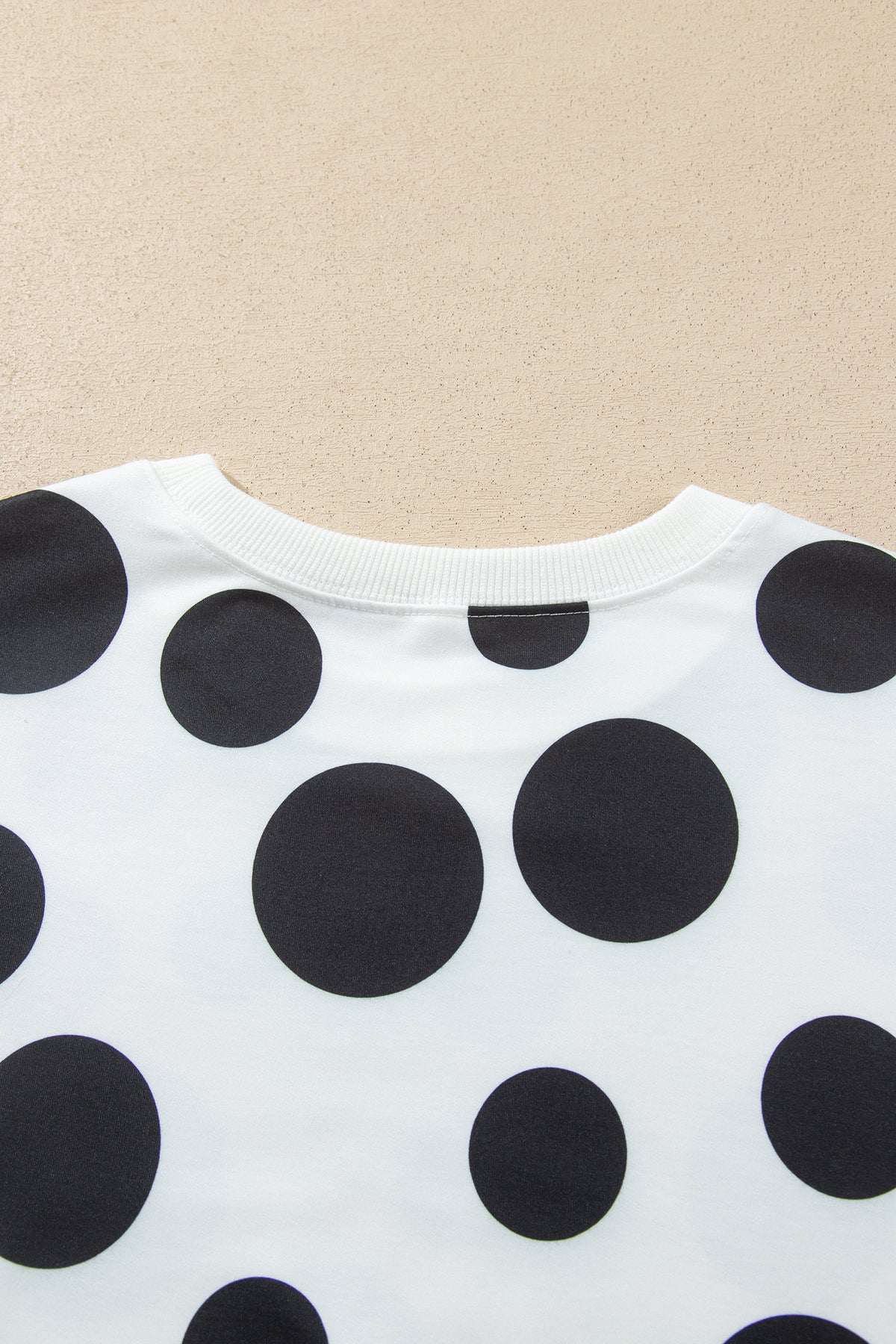 Polka Dot Long Sleeve Top & Drawstring Pants Set