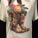 Floral Boot Tee