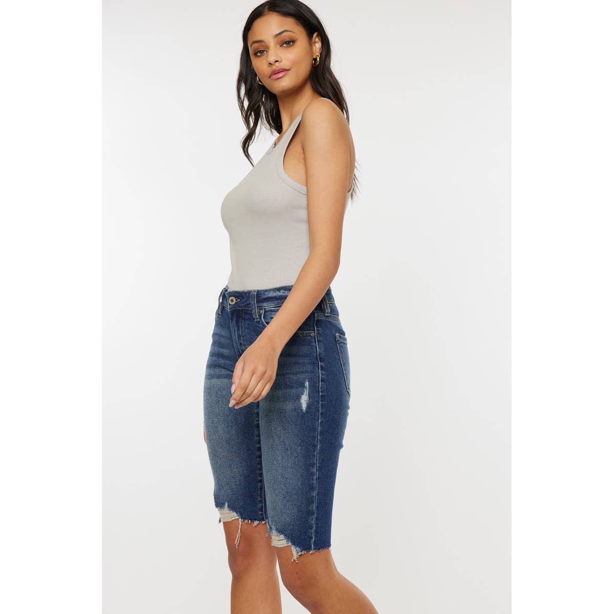 Mid-Rise Bermuda Stretch Short