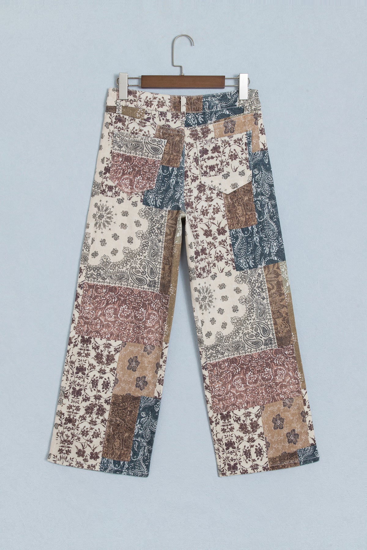 Western Print Wide-Leg Jeans — 2 Prints