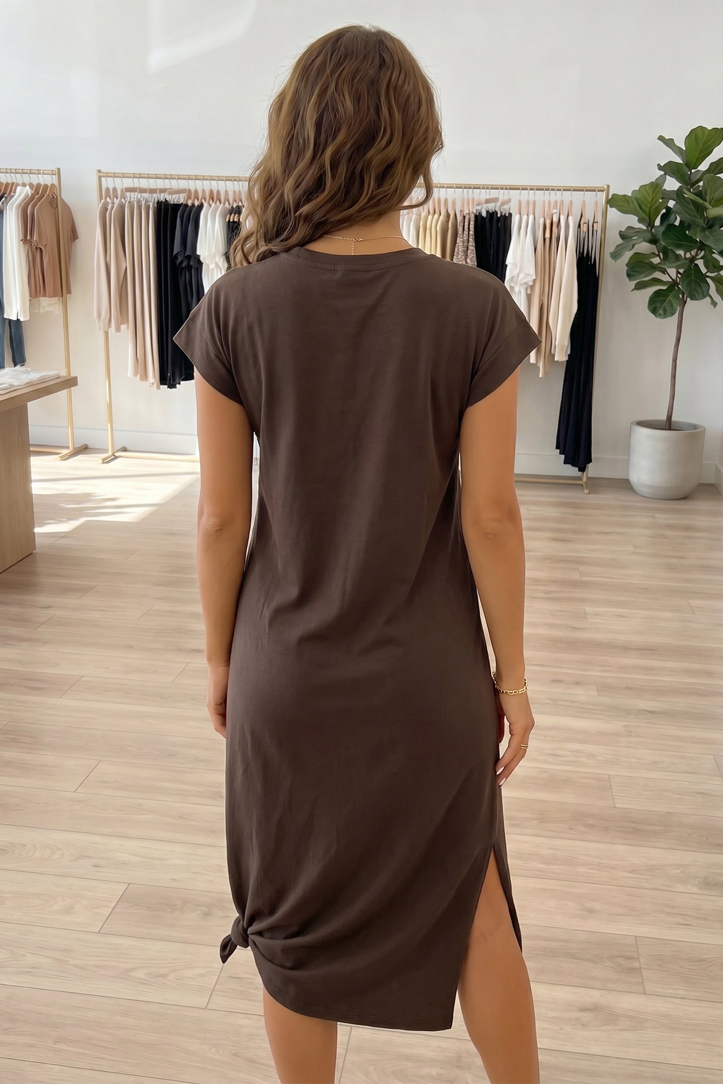 Western Boot Stitch Graphic Rhinestone Maxi Shift Dress