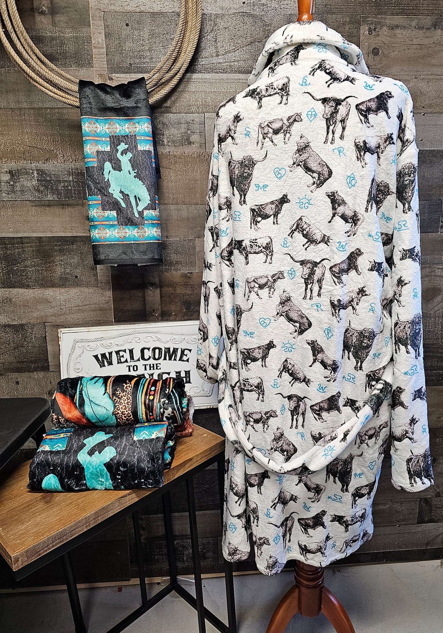 Cattle &rands Women's Western Bath Robe
