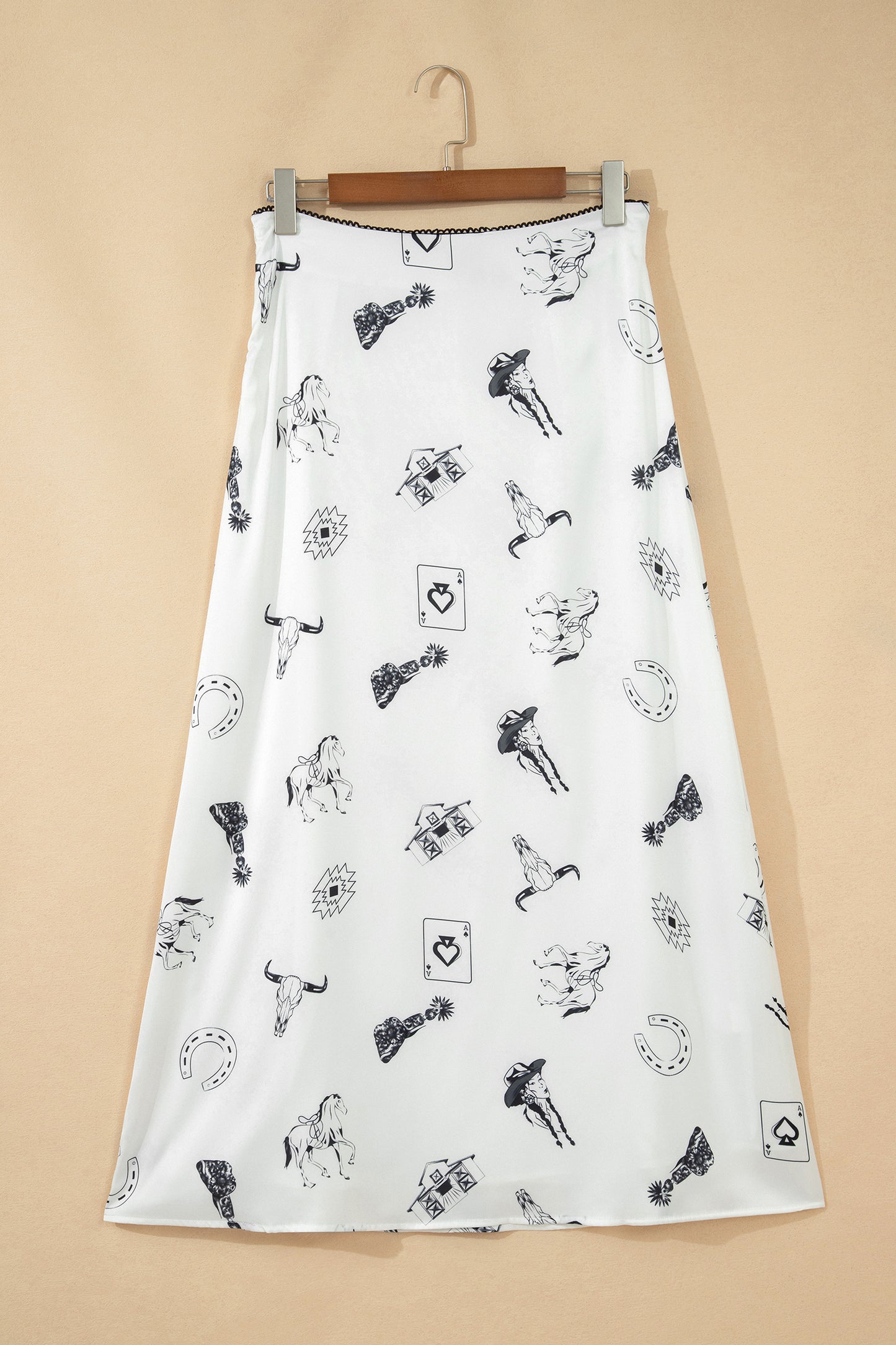 Midnight Rodeo Satin Maxi Skirt 2 Variants