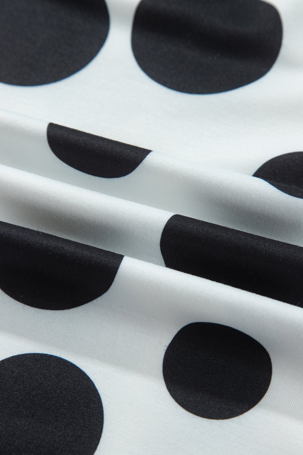 Polka Dot Long Sleeve Top & Drawstring Pants Set