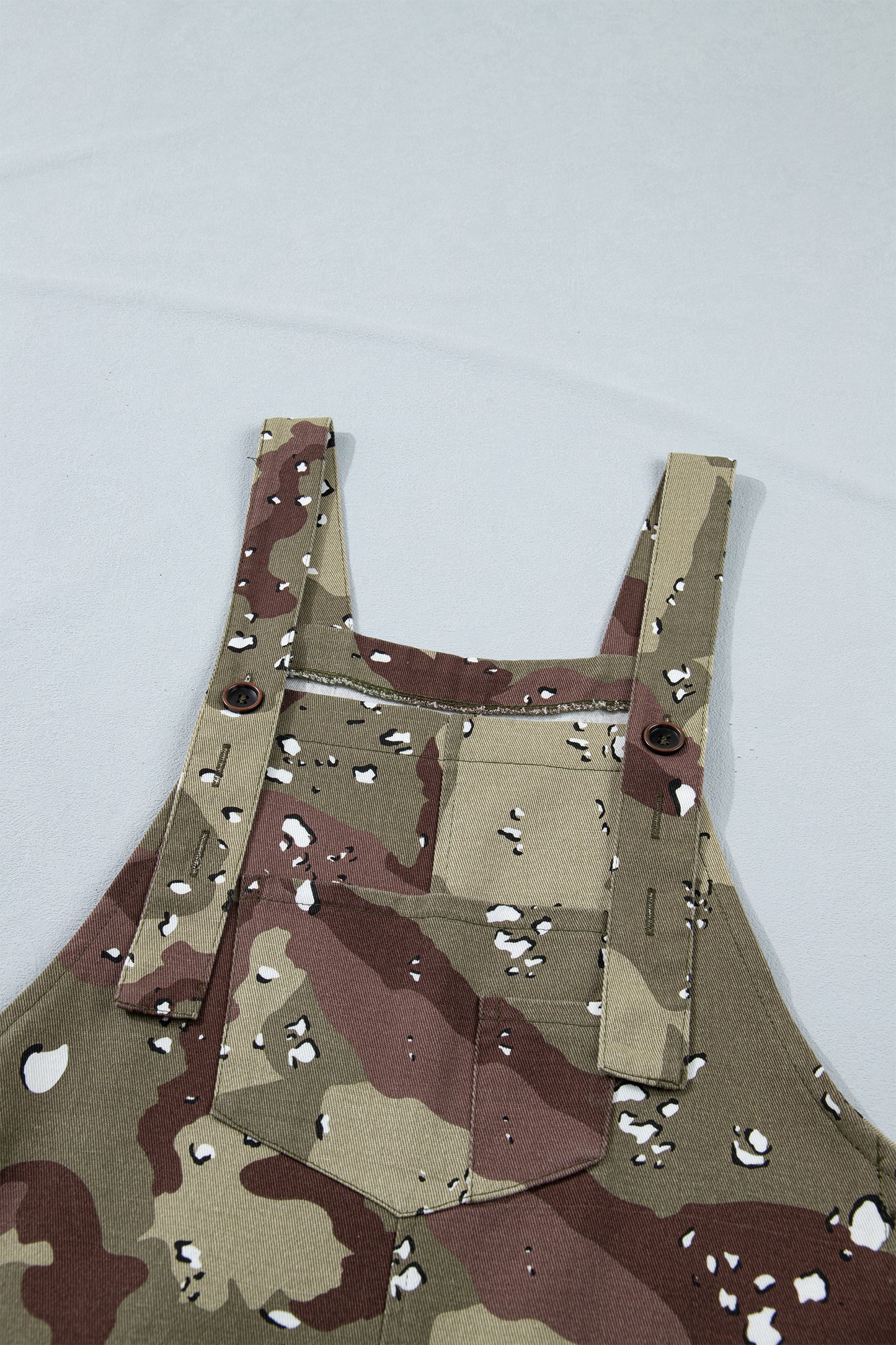 Backroad Camo Cropped Denim Overalls