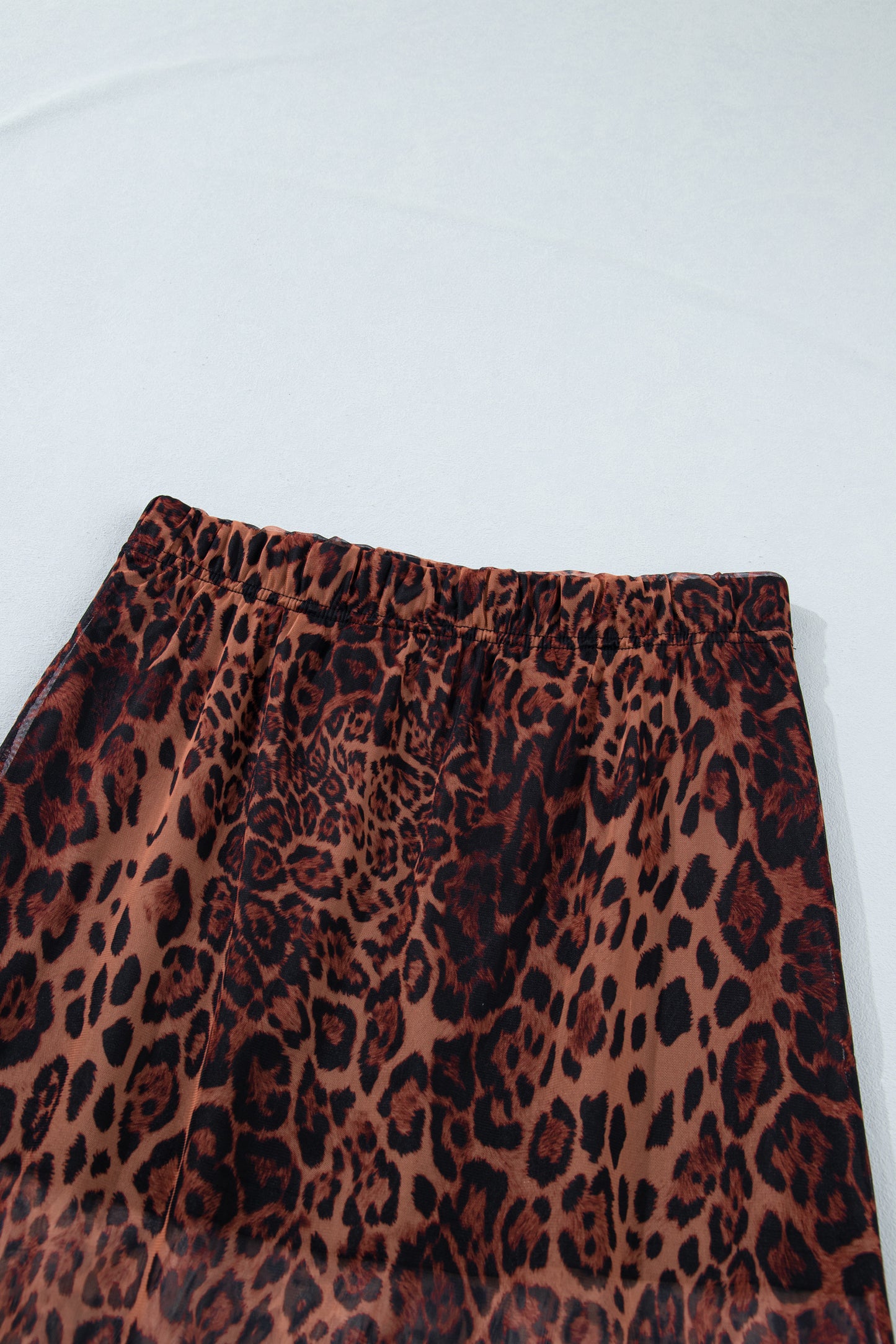 Wild Side Sheer Leopard Maxi Skirt