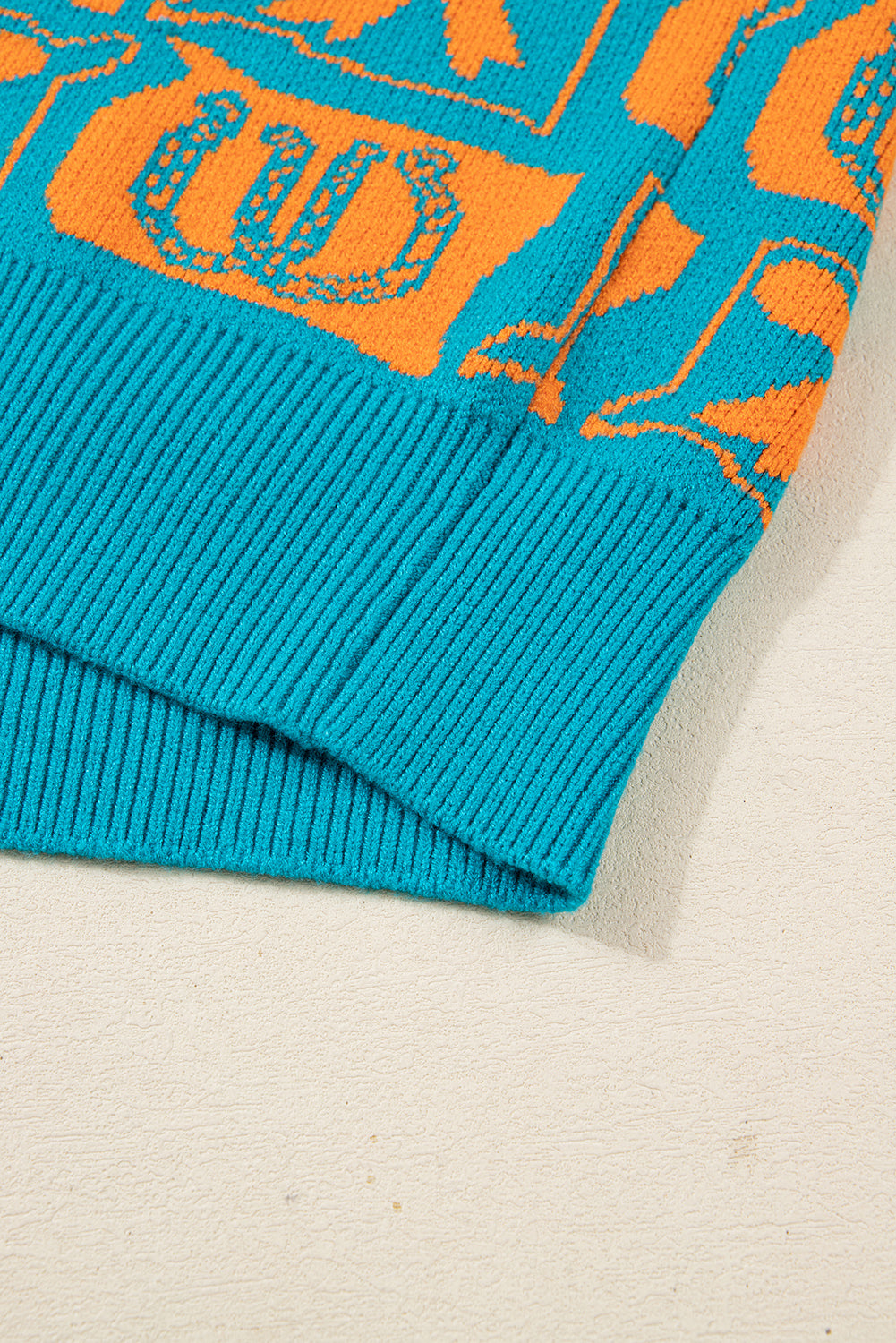Light Blue Bows & Horseshoes  Sweater