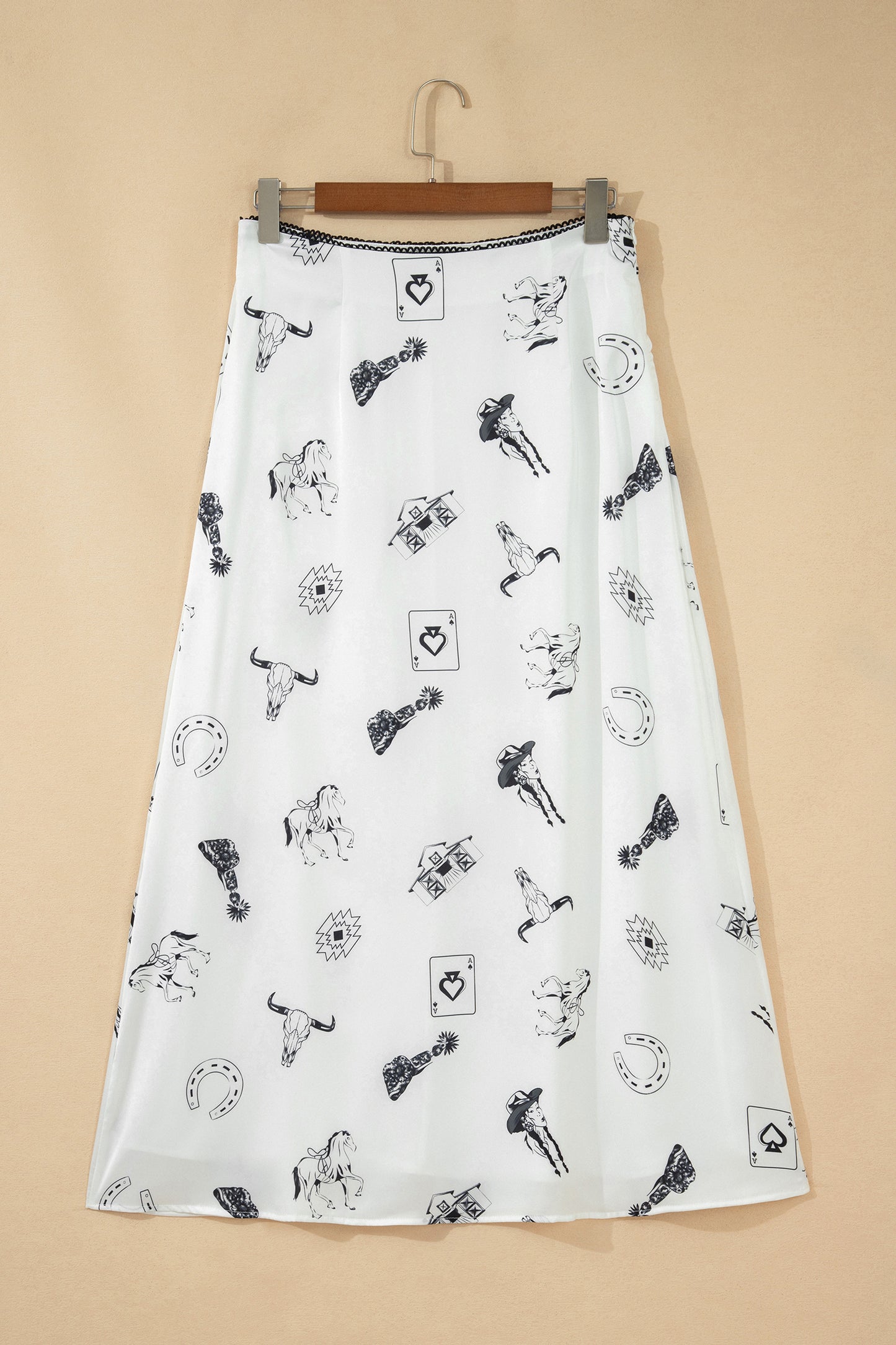 Midnight Rodeo Satin Maxi Skirt 2 Variants