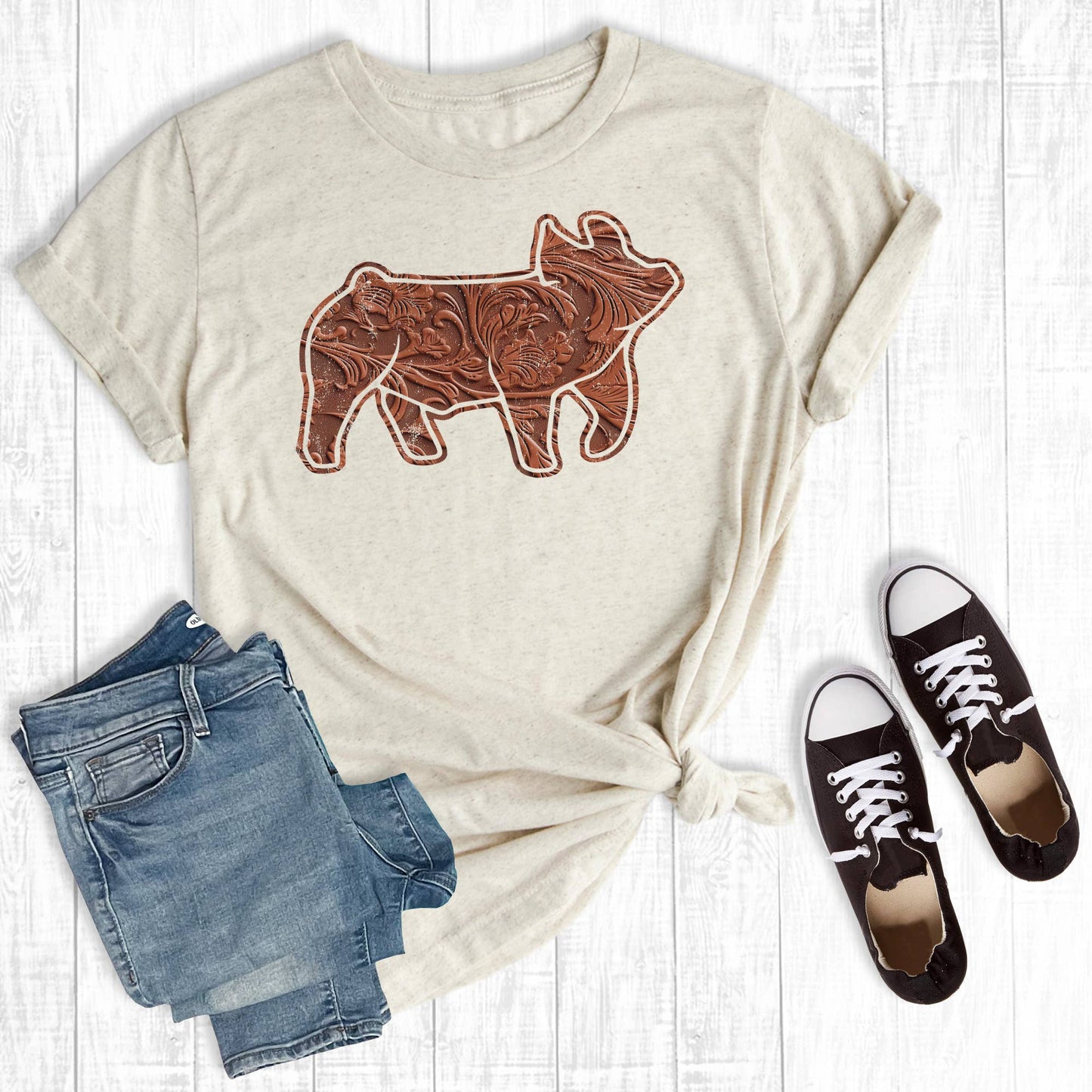 Western Stock Show  Pig Tee