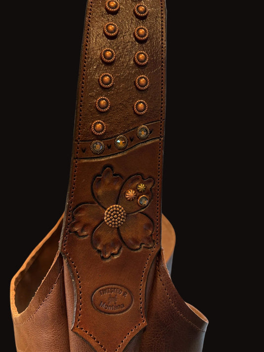 Flower Hobo #4009-Twisted R Leather
