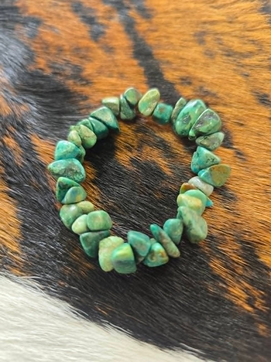Chunky Turquoise Stretch Bracelet