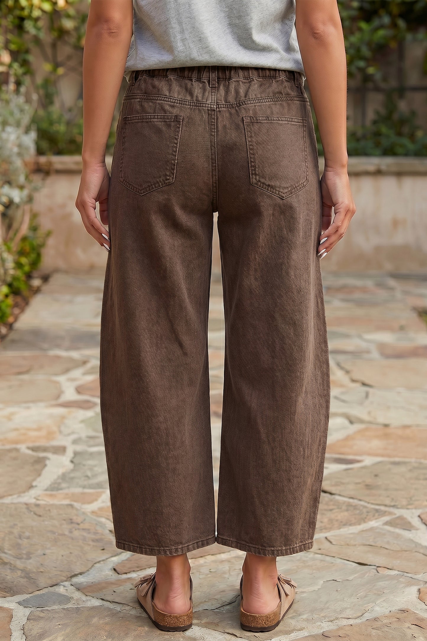 Coffee Run Barrel Jeans