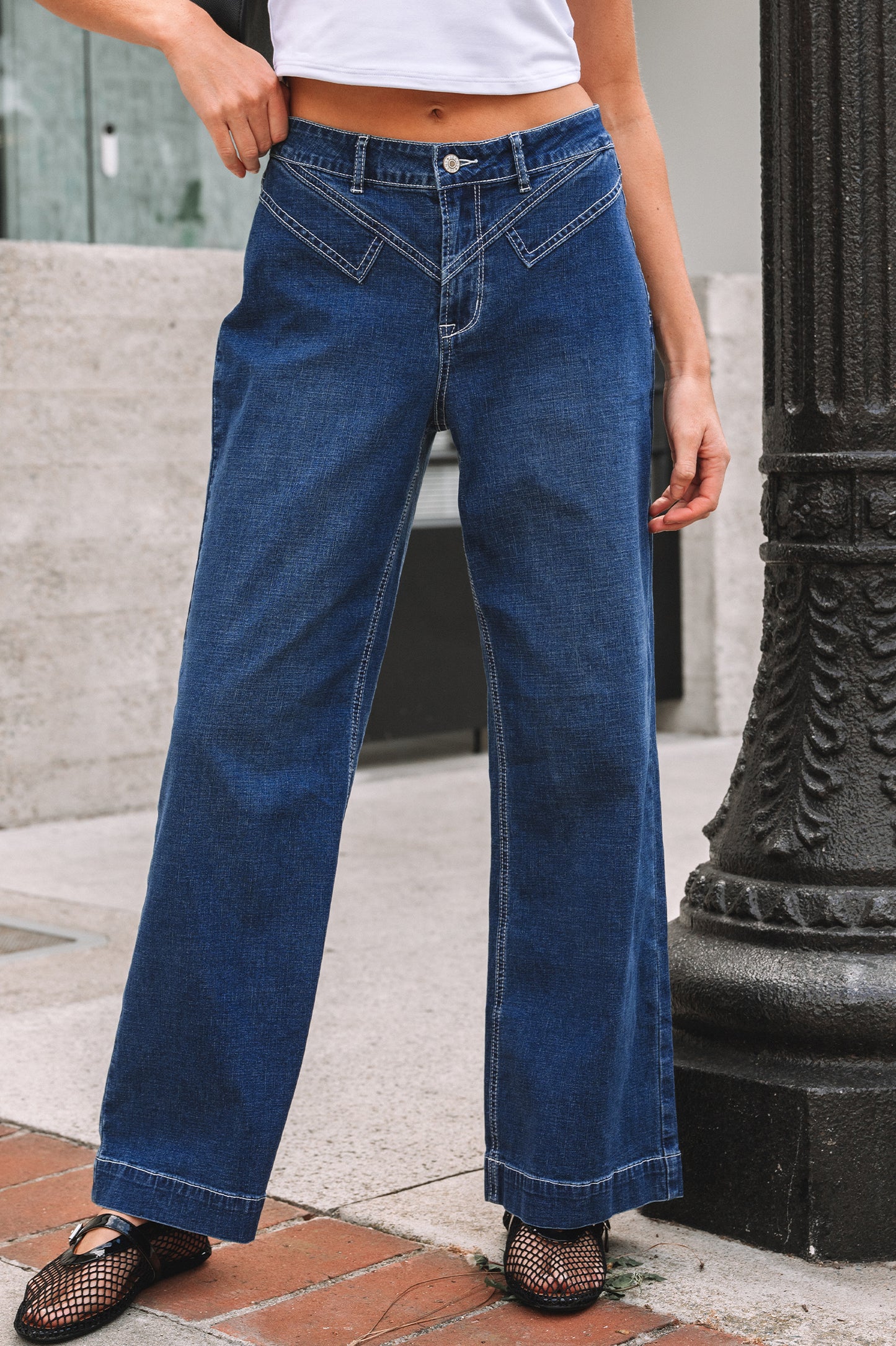 Blue Mesa Retro Cuffed Denim