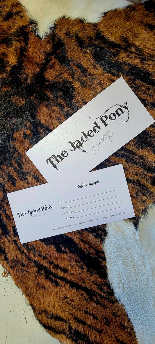 The Jaded Pony Boutique Gift Card