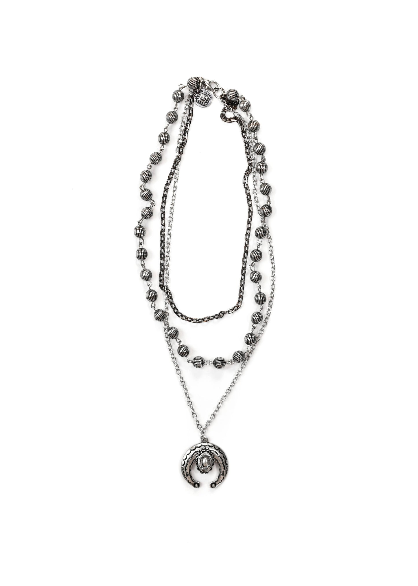 2-Tone Chain Necklace with Naja Pendant