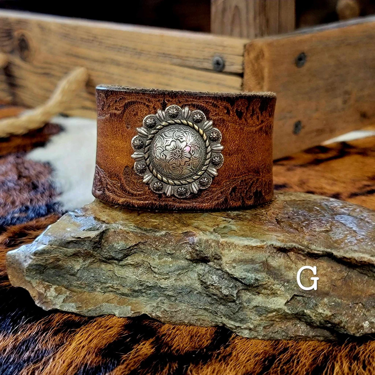 Leather Cuffs by Painted Pony Designs