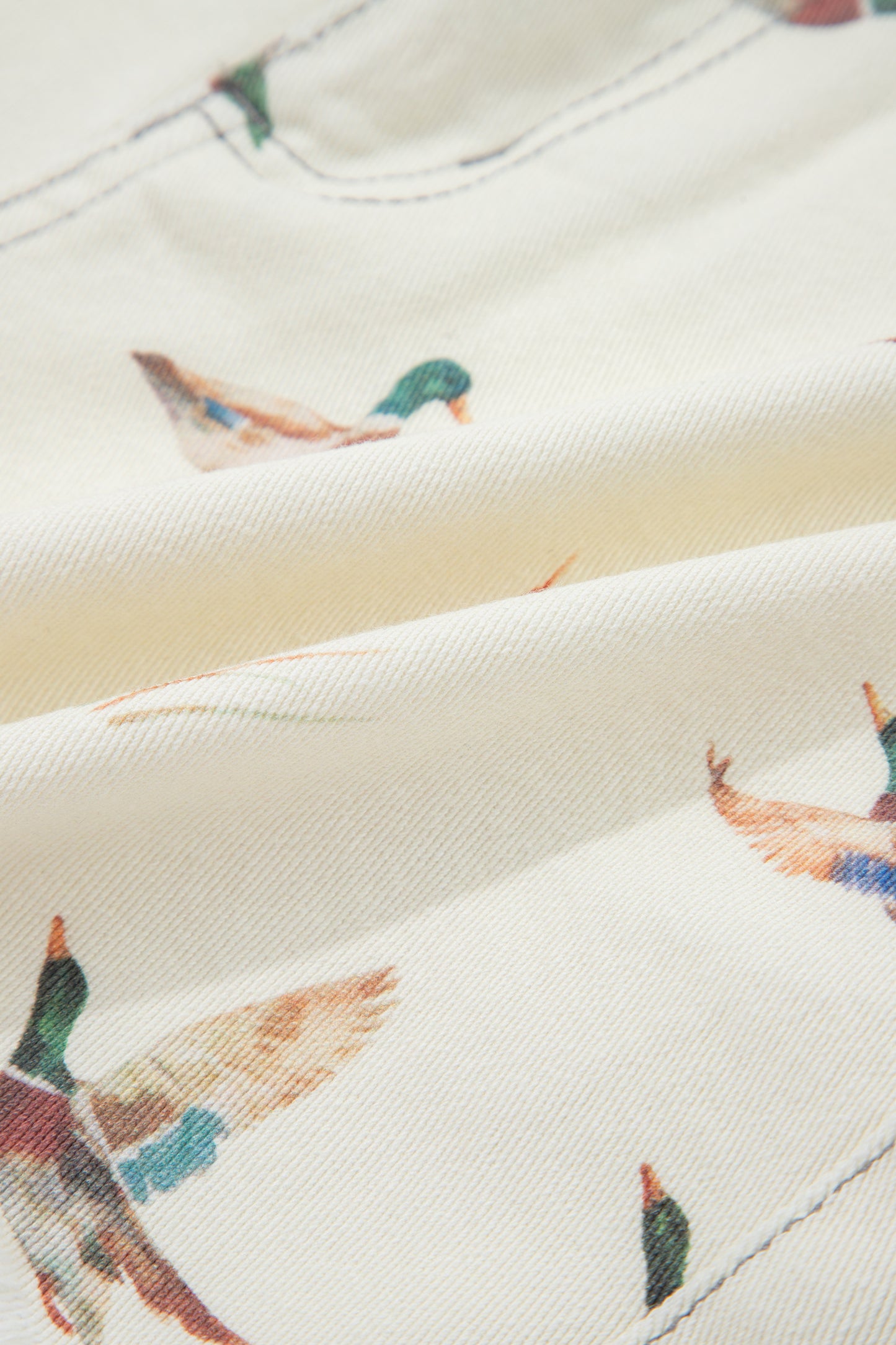 🦆🤠 Wild Duck Mallard High Waist Denim Shorts