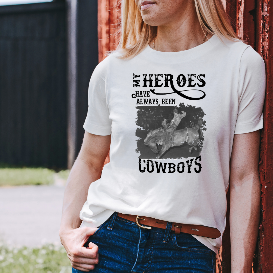 My Heroes Have Always Been Cowboys Tee