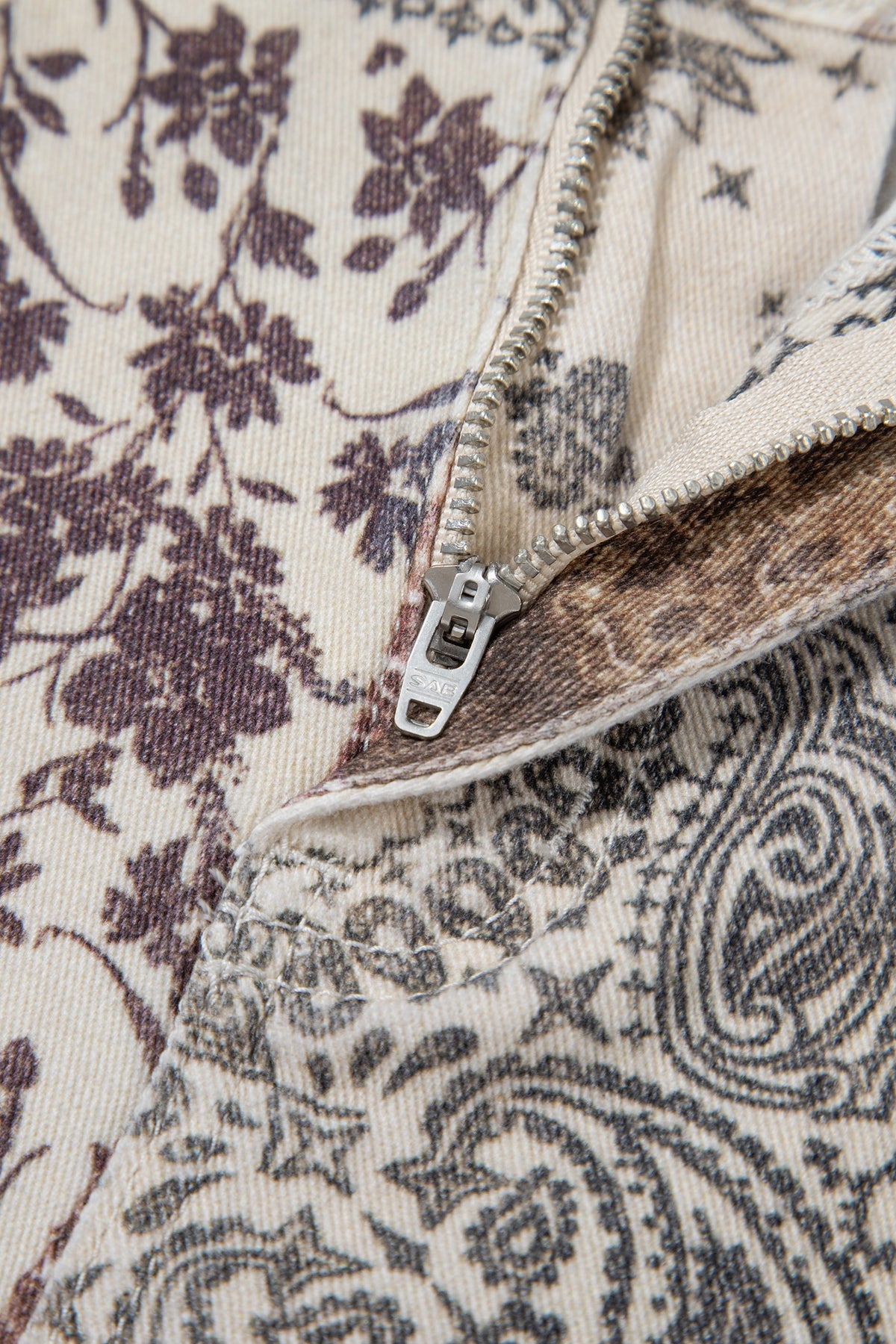 Western Print Wide-Leg Jeans — 2 Prints