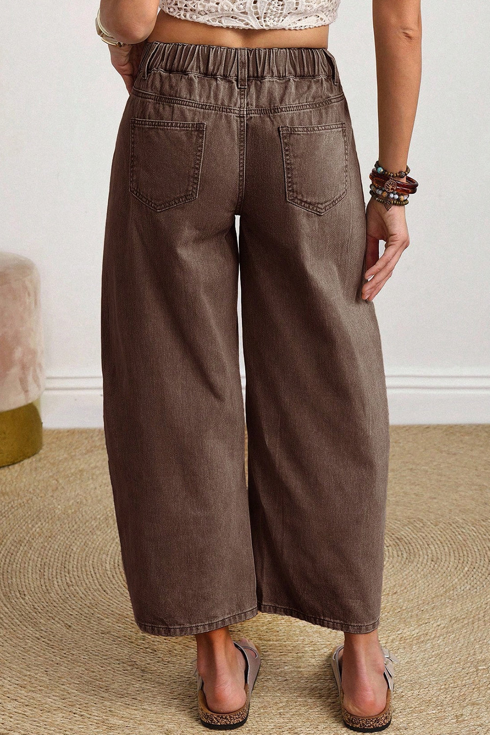 Coffee Run Barrel Jeans