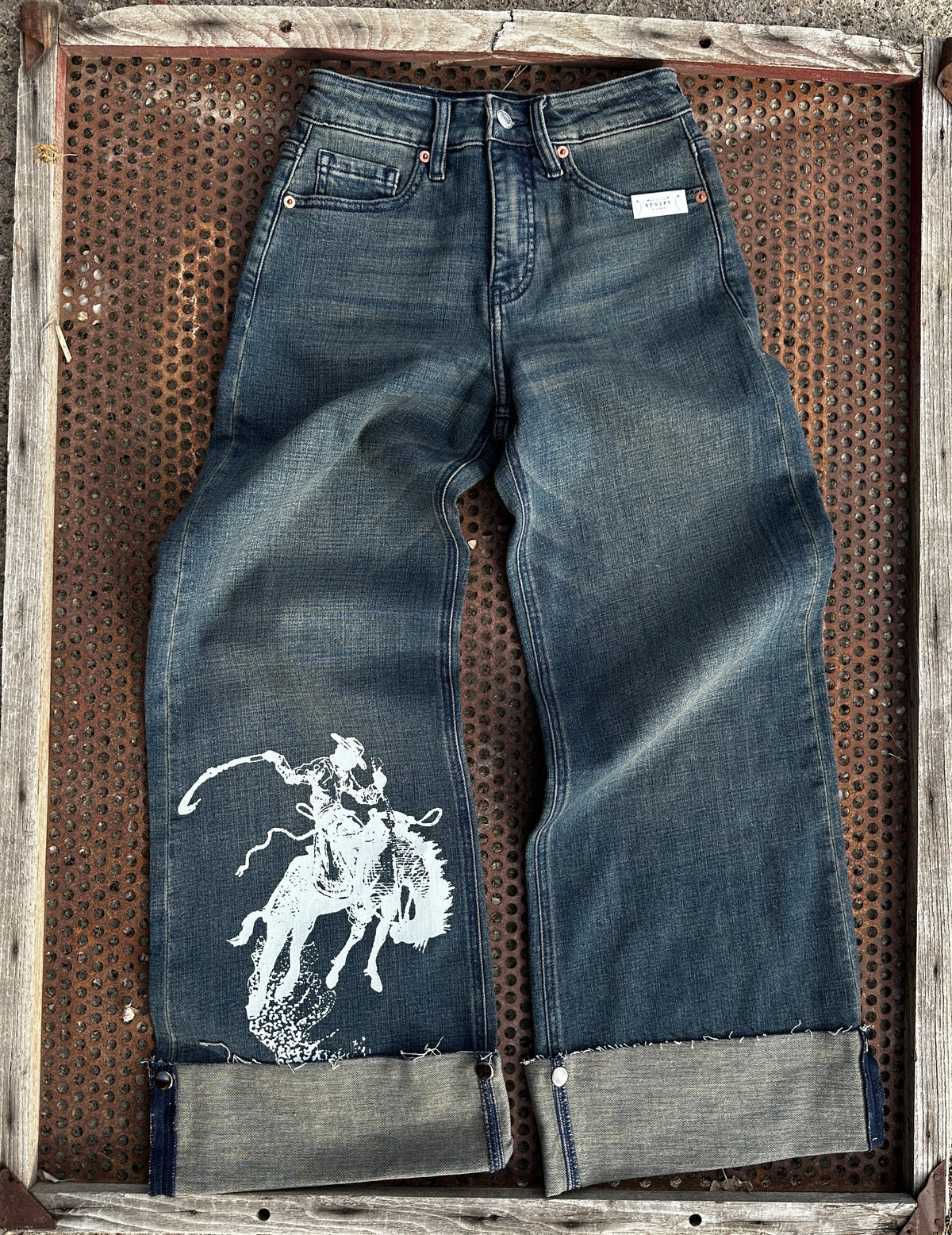 Ranch Bronc Cuffed Cropped Jeans