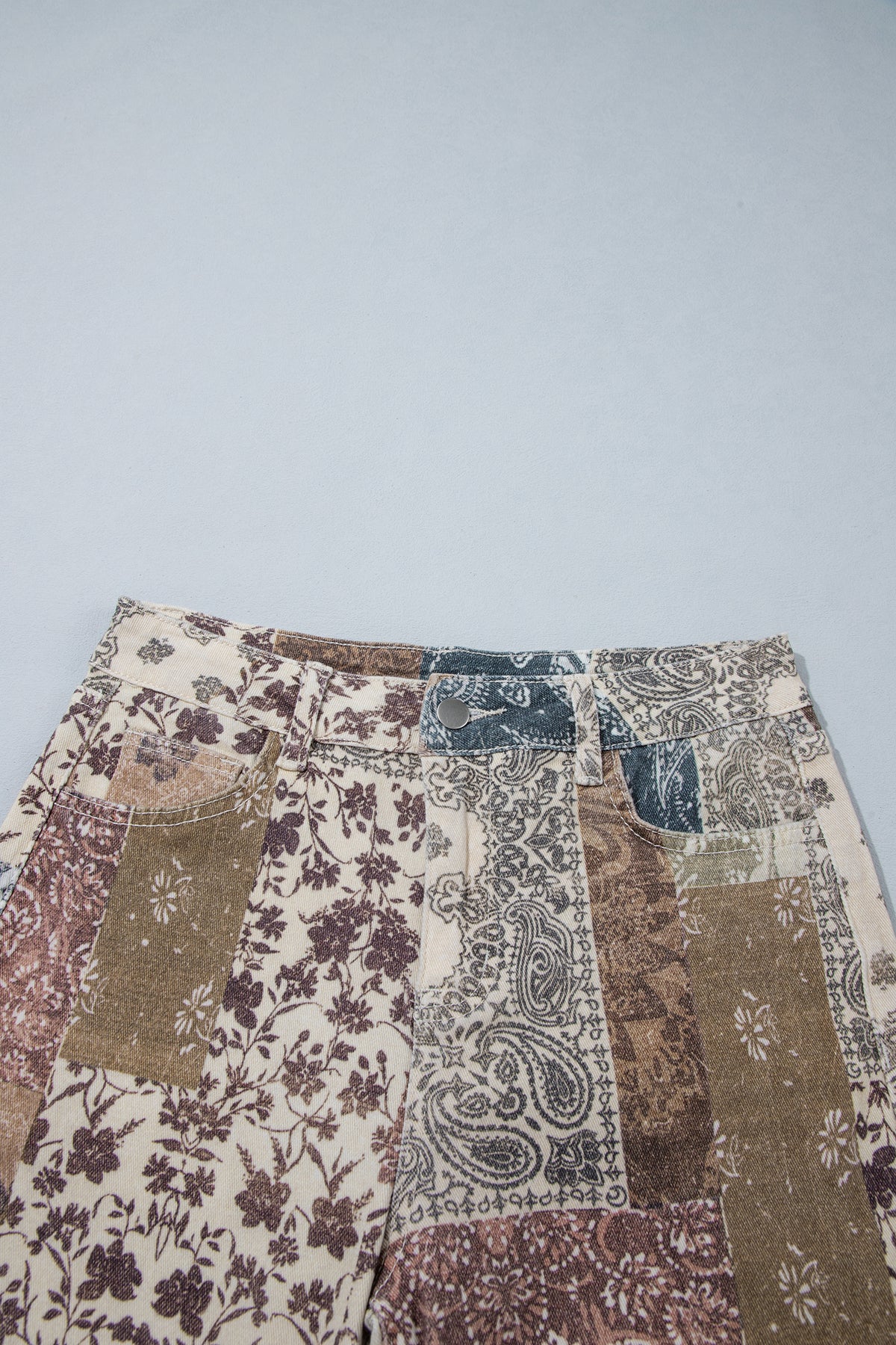Western Print Wide-Leg Jeans — 2 Prints