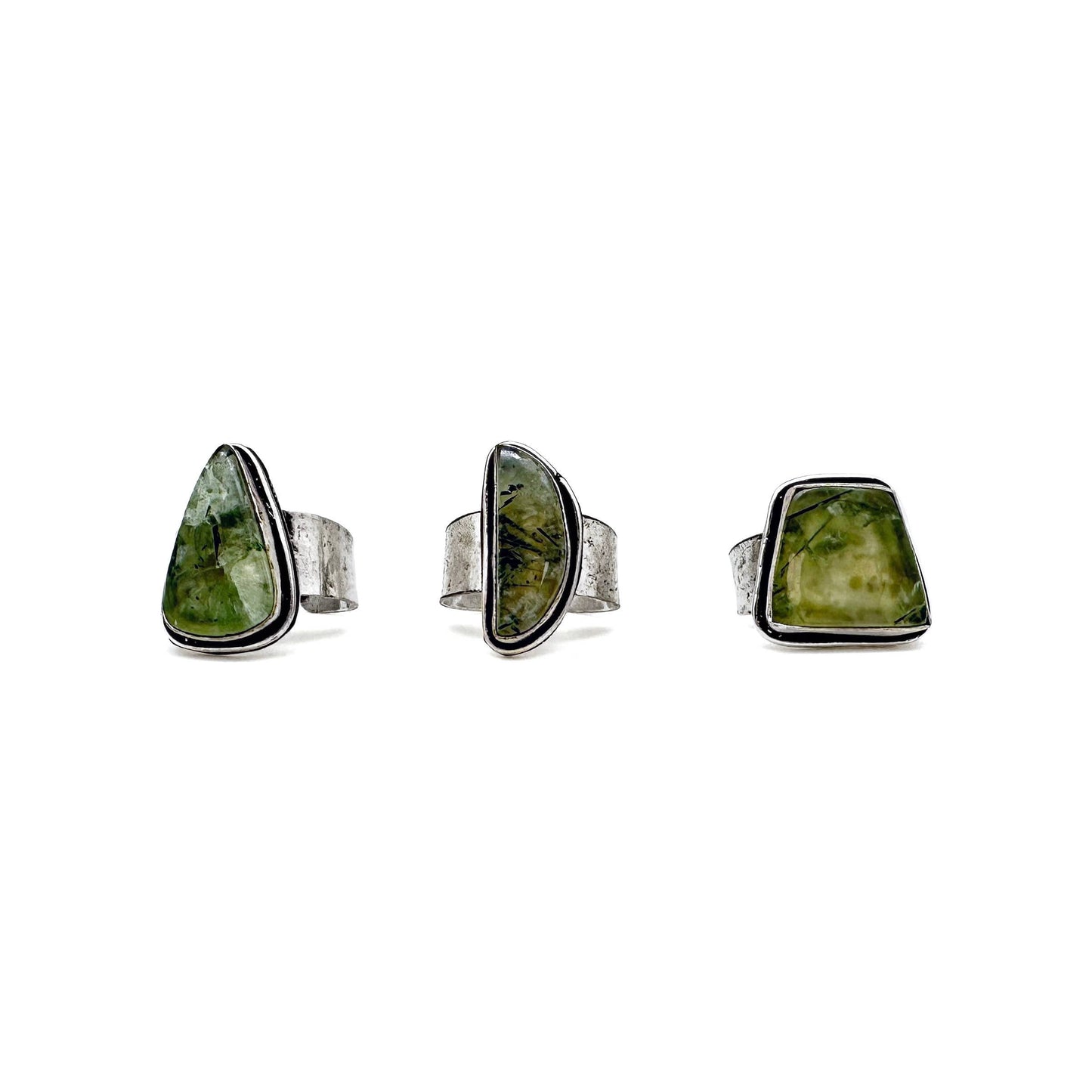 Kashi Semiprecious Large Stone Ring - Prehnite
