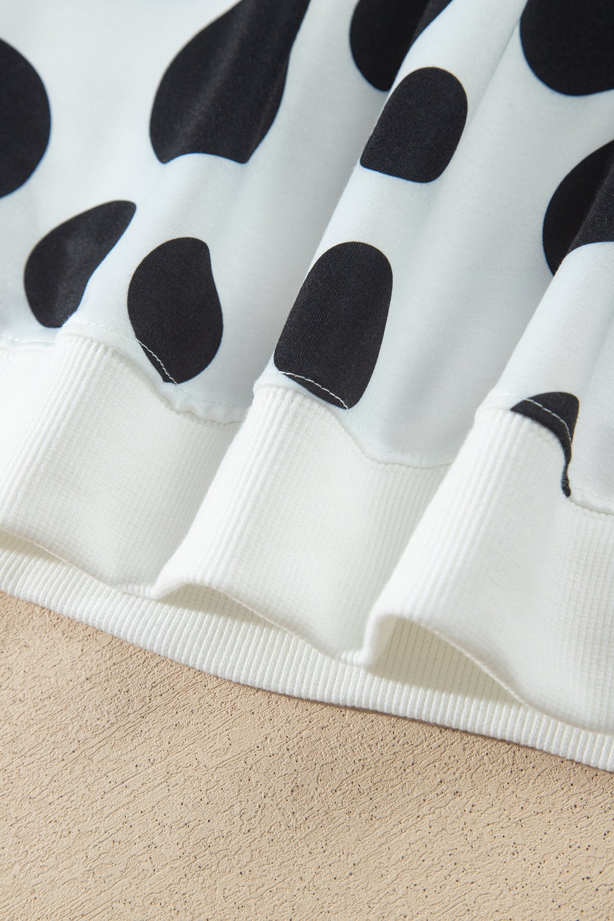 Polka Dot Long Sleeve Top & Drawstring Pants Set
