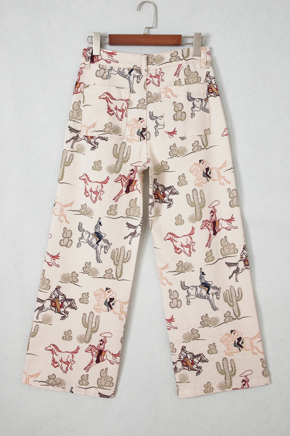 Western Print Straight-Leg Ankle Jeans | Sizes 4–16