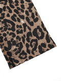 Leopard Print Wide Leg Pant