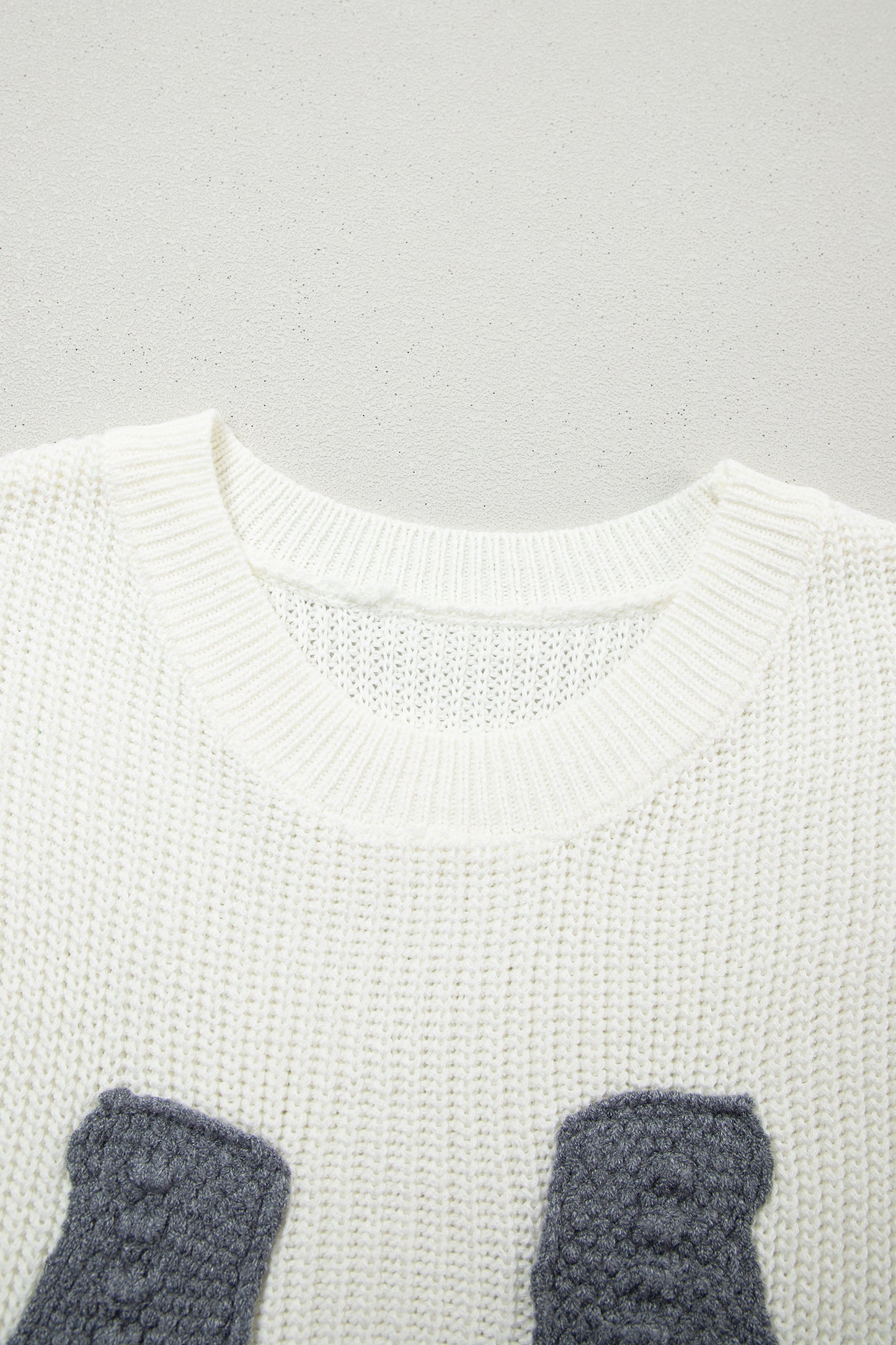 Crochet Horseshoe Knit Sweater