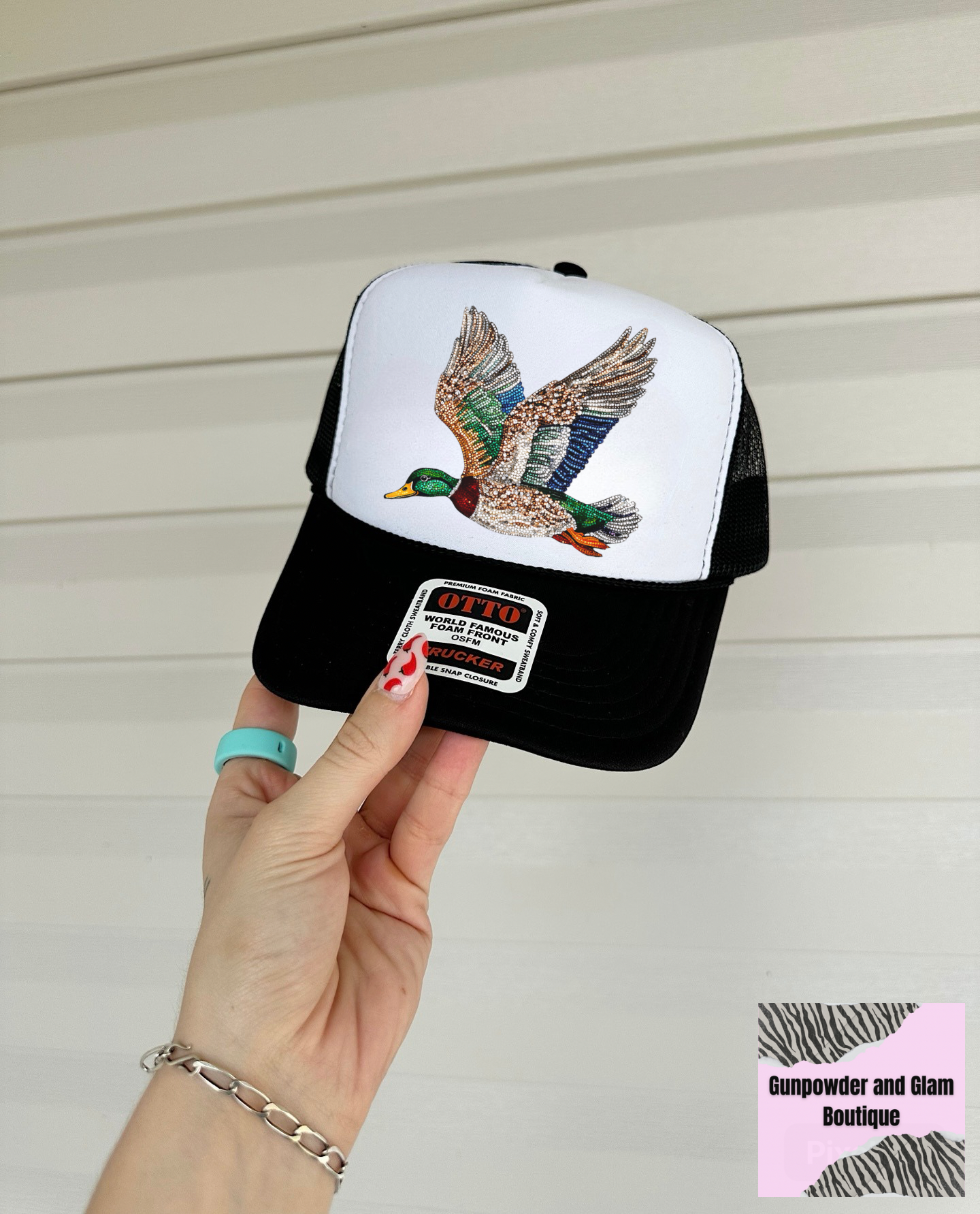 Rhinestone Mallard Trucker Hat (Multiple Color Options)